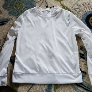 Unbranded Lace Whit Long Sleeve Top!